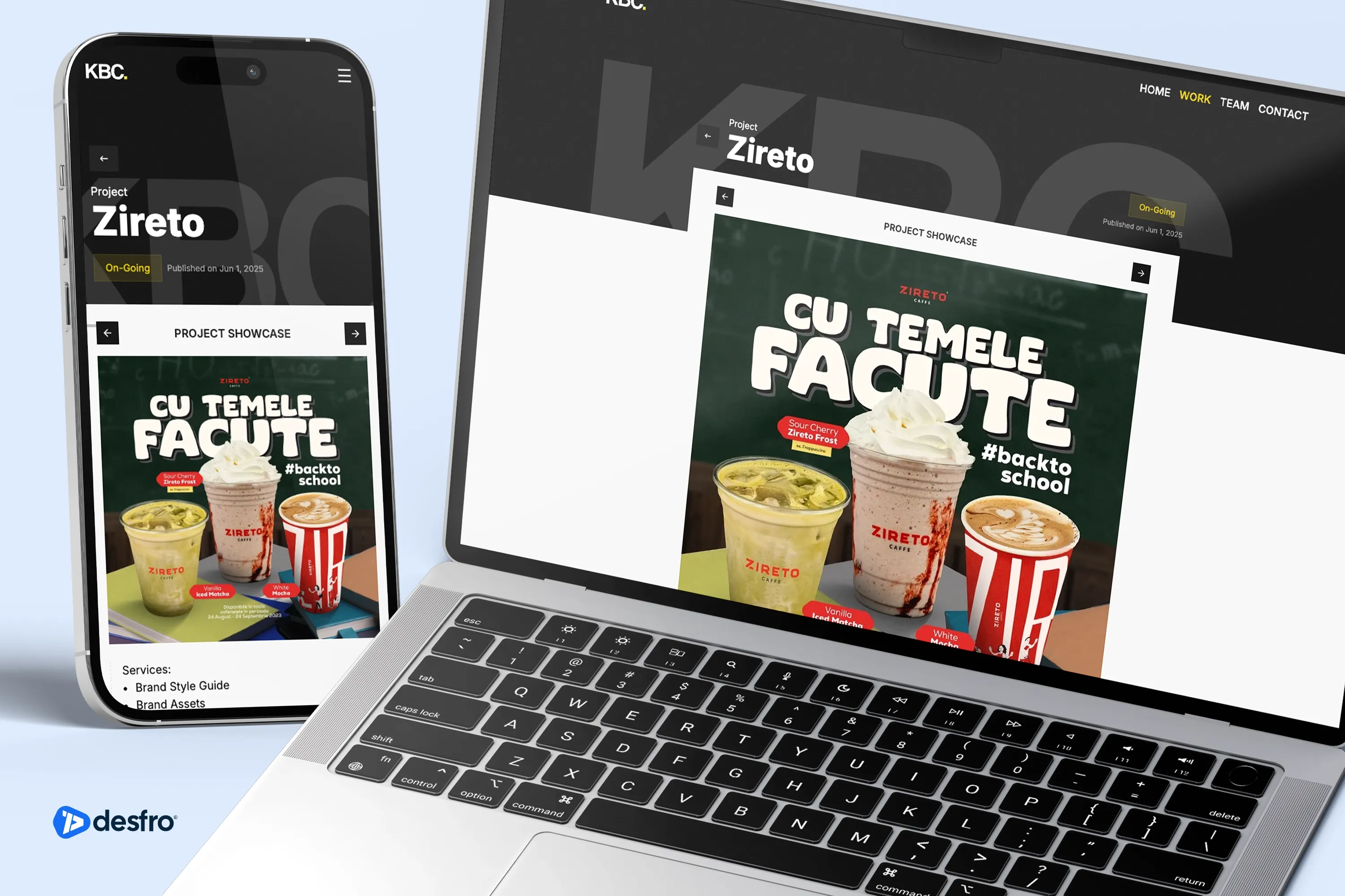 The KBC - Portfolio website & CMS