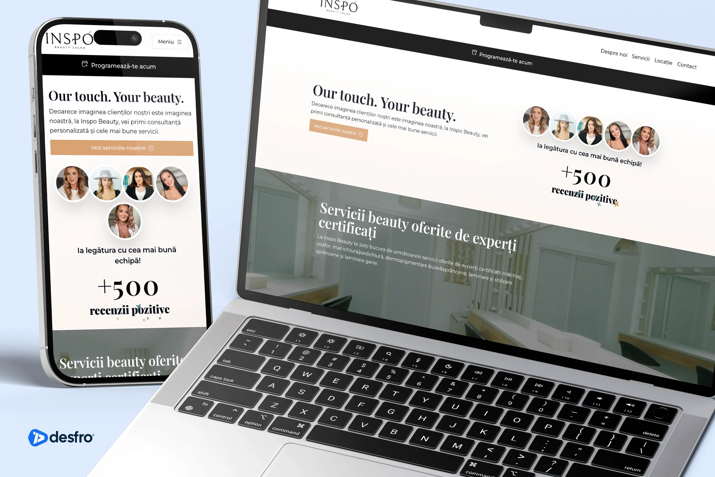 INSPO Beauty - Website & CRM