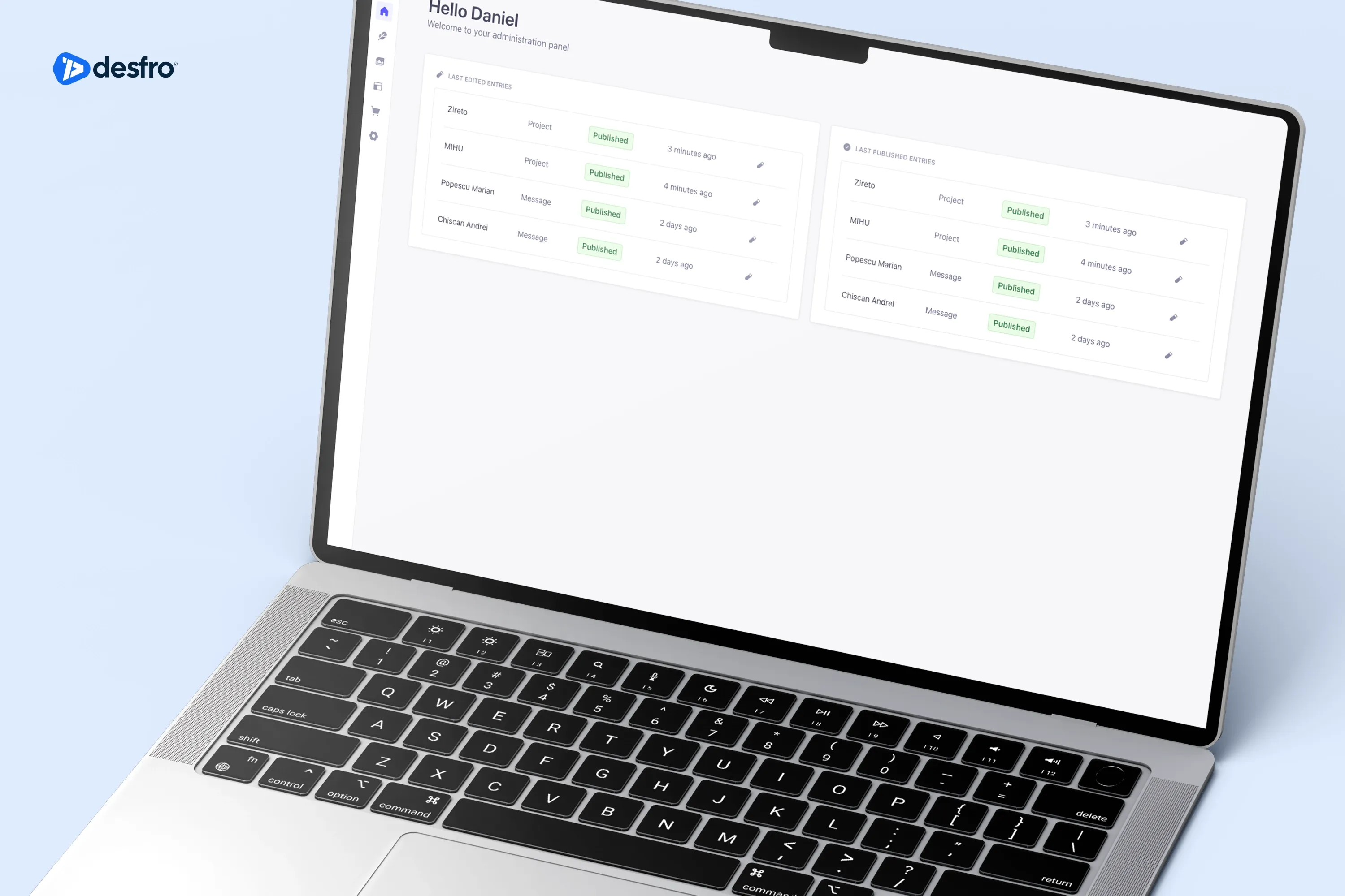 The KBC - Portfolio website & CMS